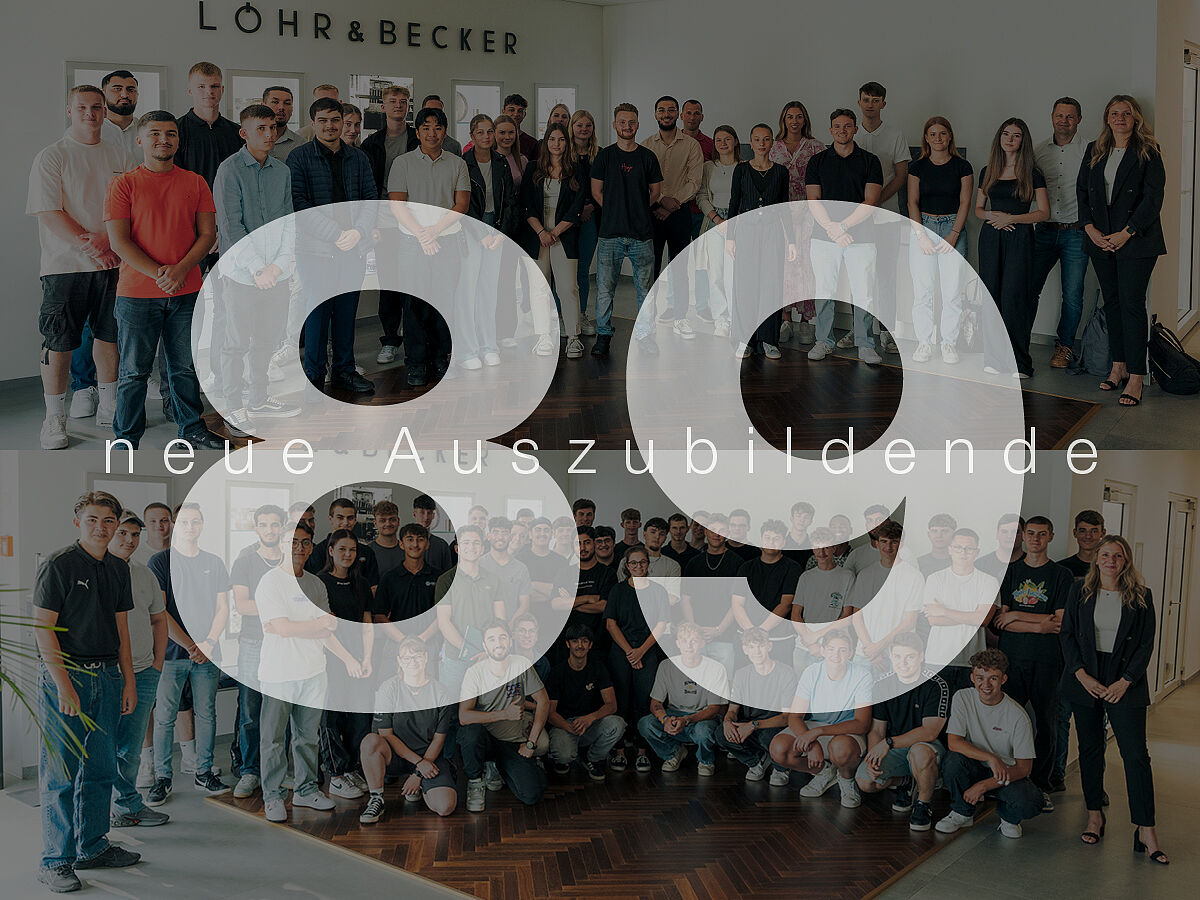 Die 89 neuen Auszubildenden der LöhrGruppe im Ausbildungsjahr 2024