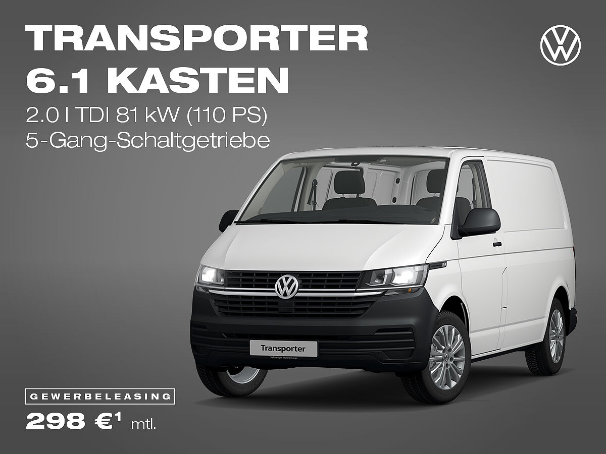 Volkswagen Transporter T6.1 Kastenwagen, weiß