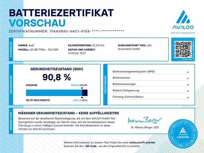 Audi Q3 45 TFSIe S tronic / Navi Plus / LED / RFK 